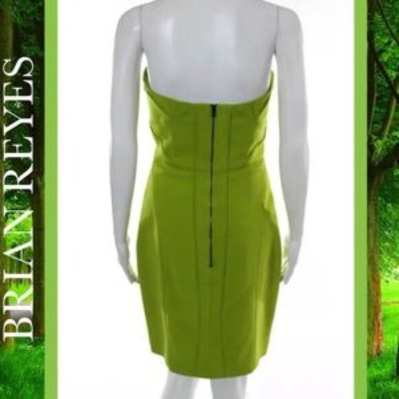 BRIAN REYES Chic Kelly Green Structured Line Dress - Picture 3 of 5